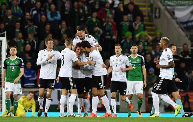 Германия завоевала прямую путевку на ЧМ-2018, отправив Северную Ирландию в плей-офф, Getty Images