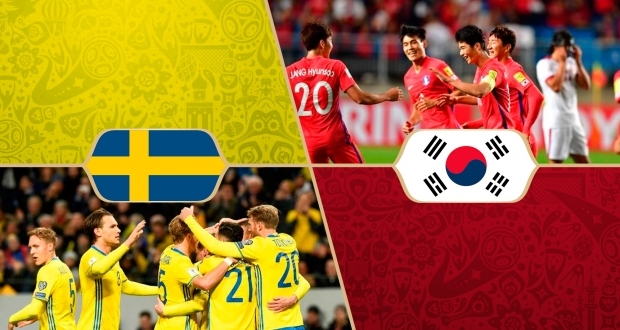 Онлайн трансляция матча Швеция - Корея
